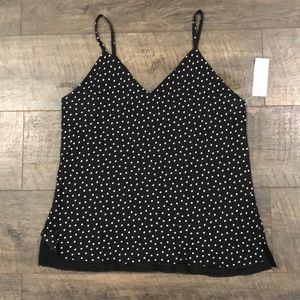 MODERN MOVEMENTS BLK/WHITE POLKADOT CAMI (S)